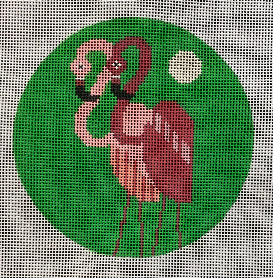 Flamingo Duo Canvas - KC Needlepoint