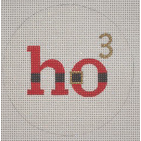 HO3 Ornament Canvas - KC Needlepoint