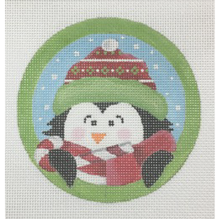 Sweet Tooth Penguin Ornament Canvas - KC Needlepoint