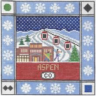 Aspen Square Canvas - KC Needlepoint