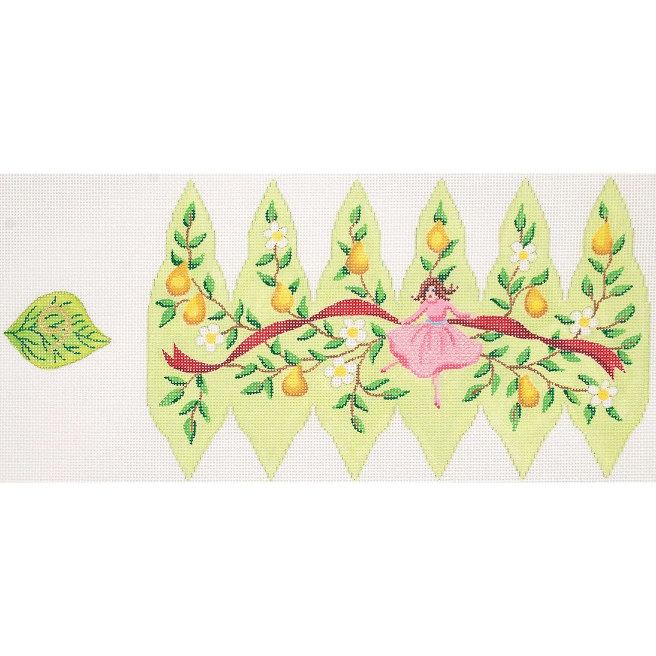 Twelve Days of Christmas 3D Pears Needlepoint Canvas - KC Needlepoint