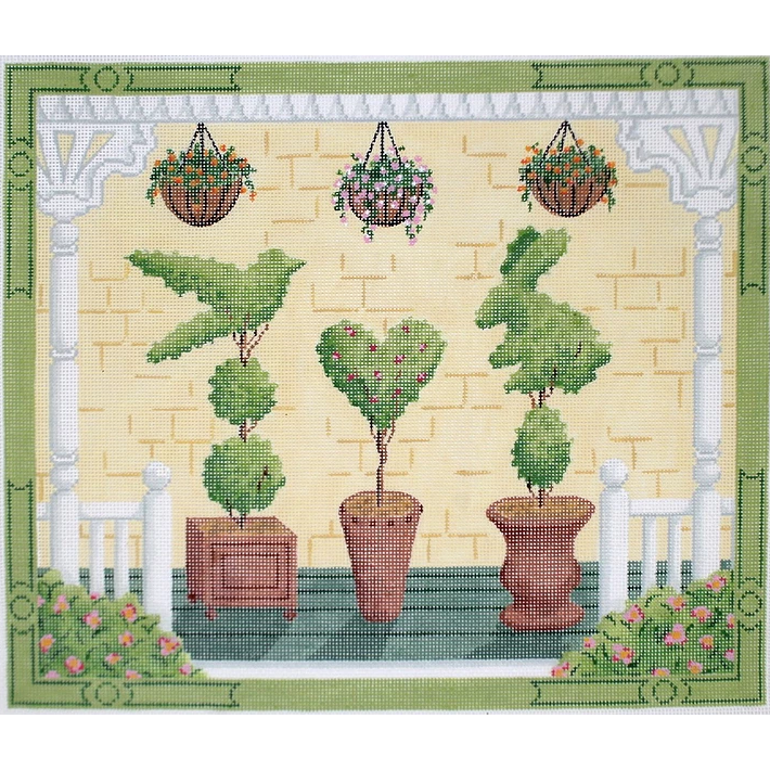 American Front Porch - Spring Canvas - KC Needlepoint