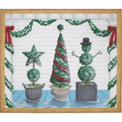 American Front Porch - Winter Canvas - KC Needlepoint