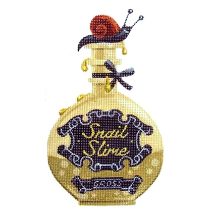 Snail Slime Halloween Bottle Canvas - KC Needlepoint