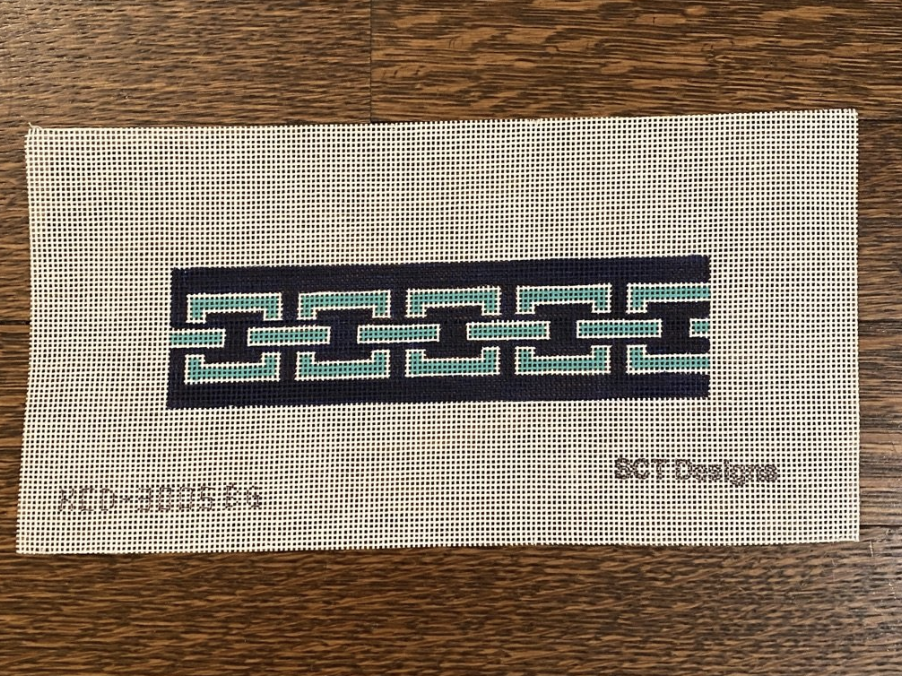 Chainlink Key Fob Canvas - KC Needlepoint