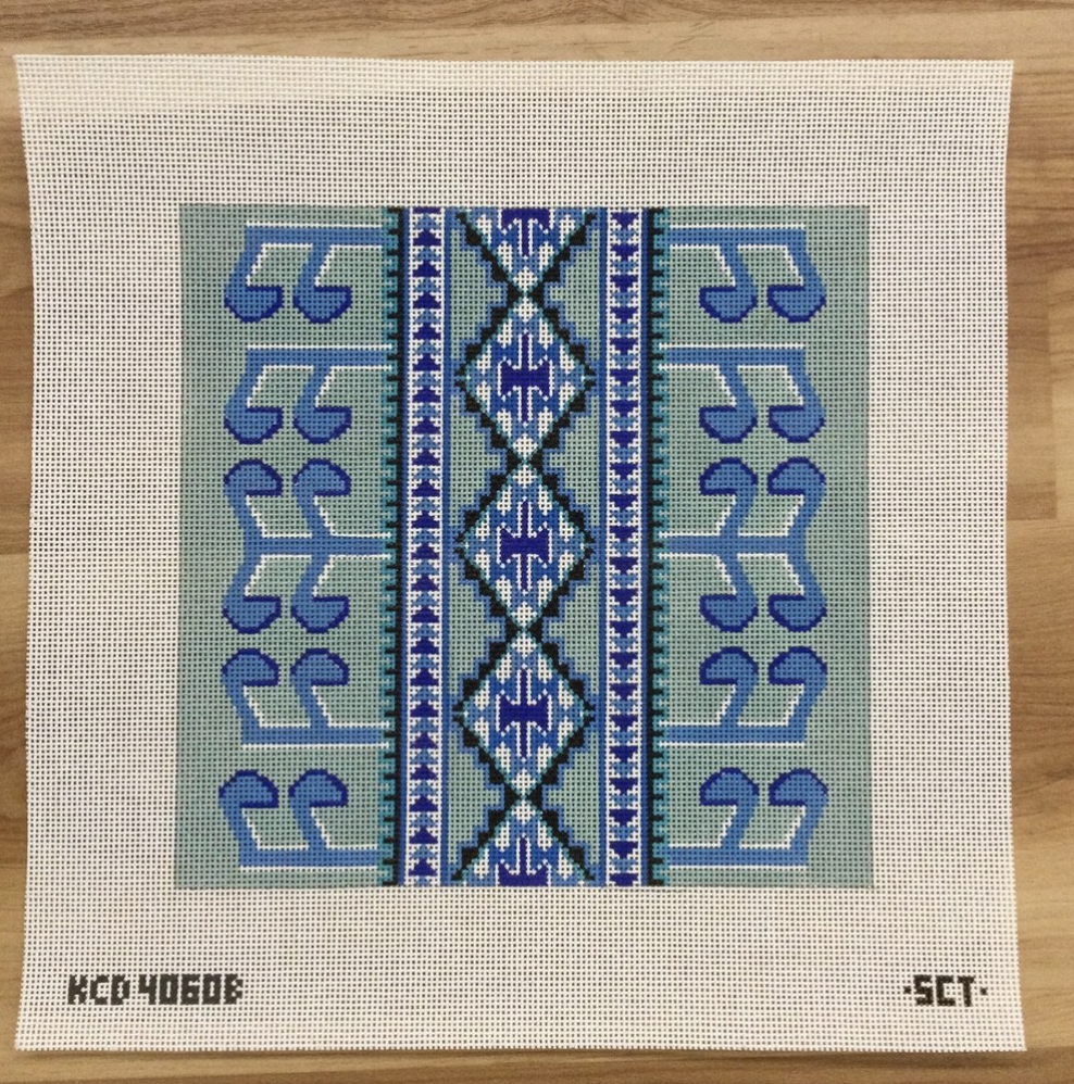 Arcadia Pillow Canvas - KC Needlepoint