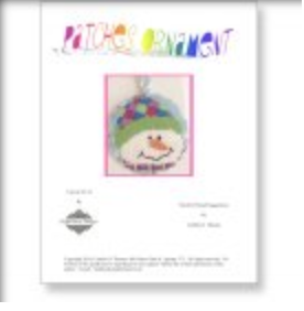 Patches Ornament Canvas - KC Needlepoint