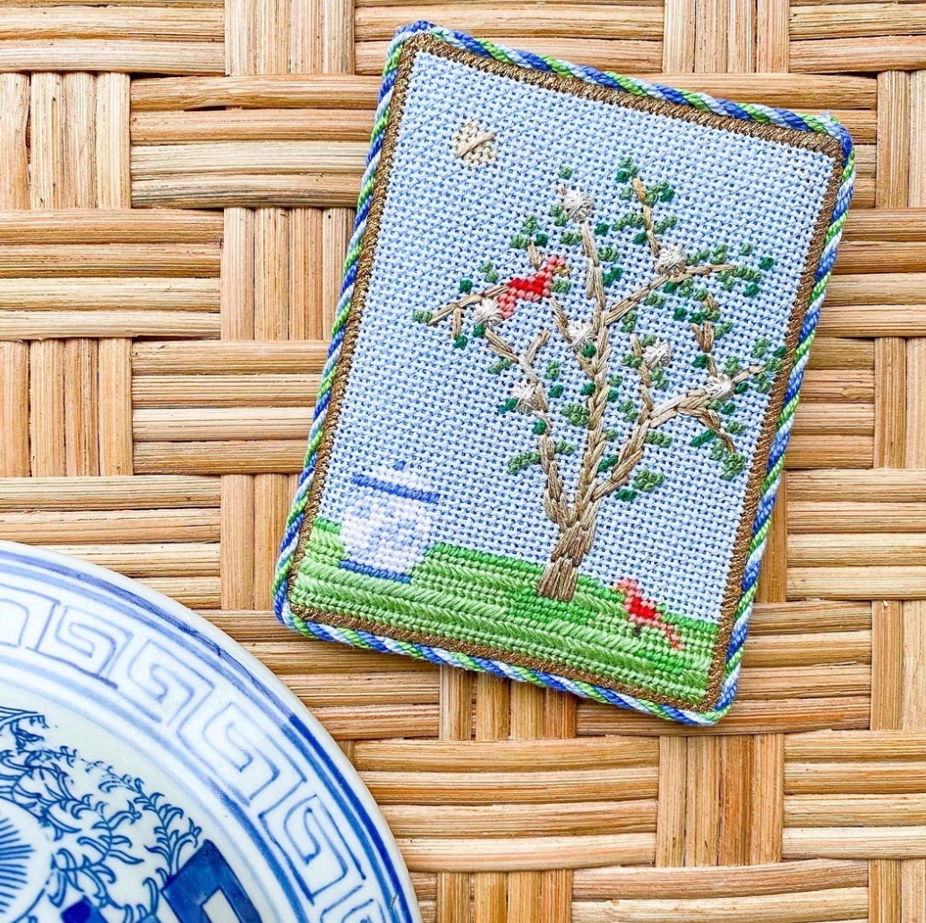 Chinoiserie Silkscreen Canvas - KC Needlepoint