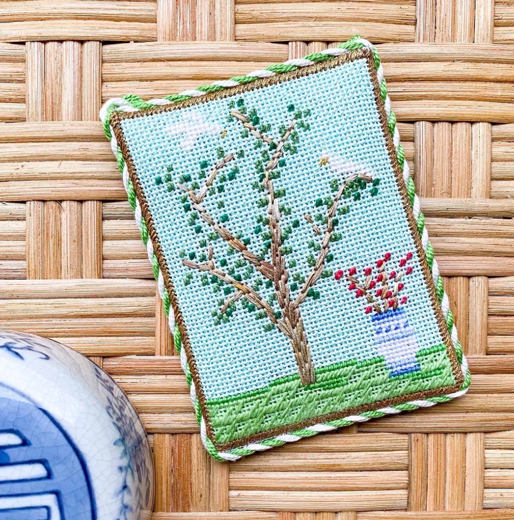 Chinoiserie Silkscreen Canvas - KC Needlepoint