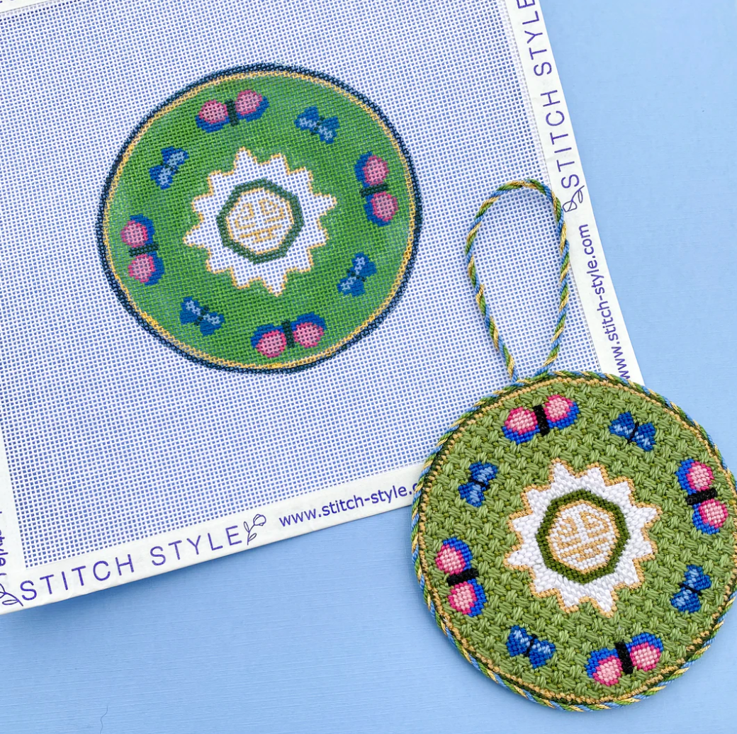 Famille Plate Canvas - KC Needlepoint