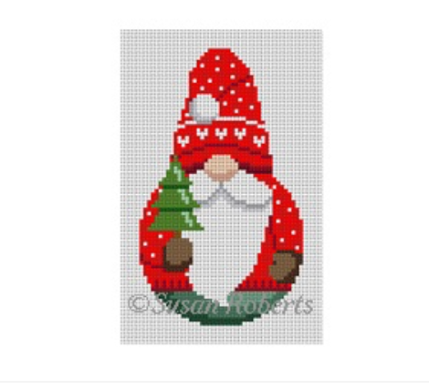 Roly Poly Gnome 18 Canvas - KC Needlepoint