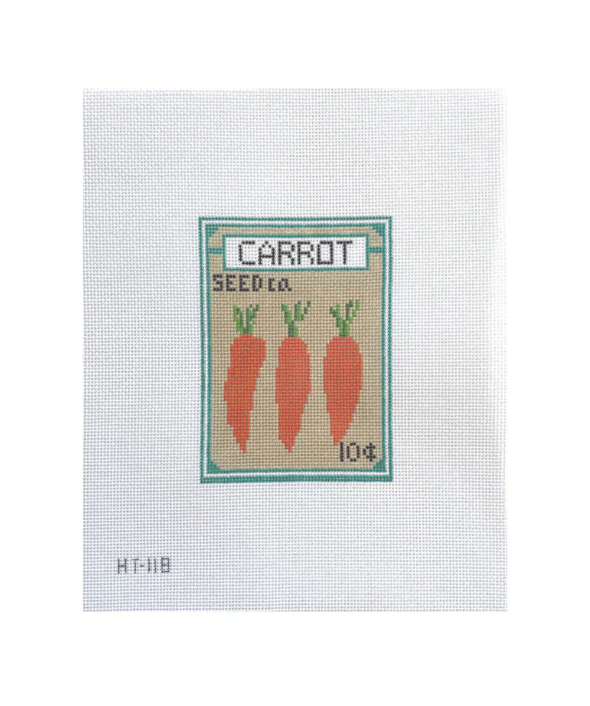 Carrot Seeds Canvas - KC Needlepoint