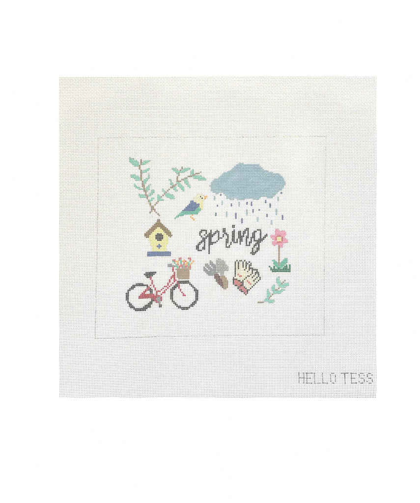 Seasons-Spring Canvas - KC Needlepoint