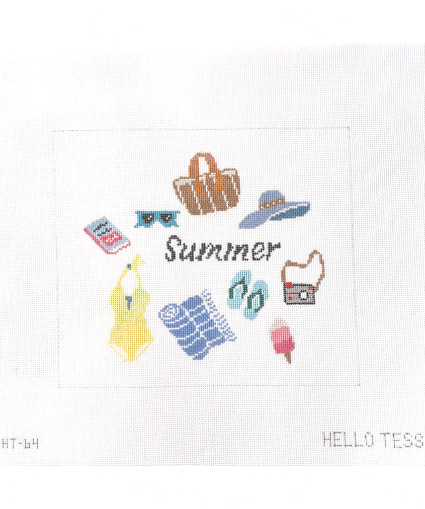 Seasons-Summer Canvas - KC Needlepoint