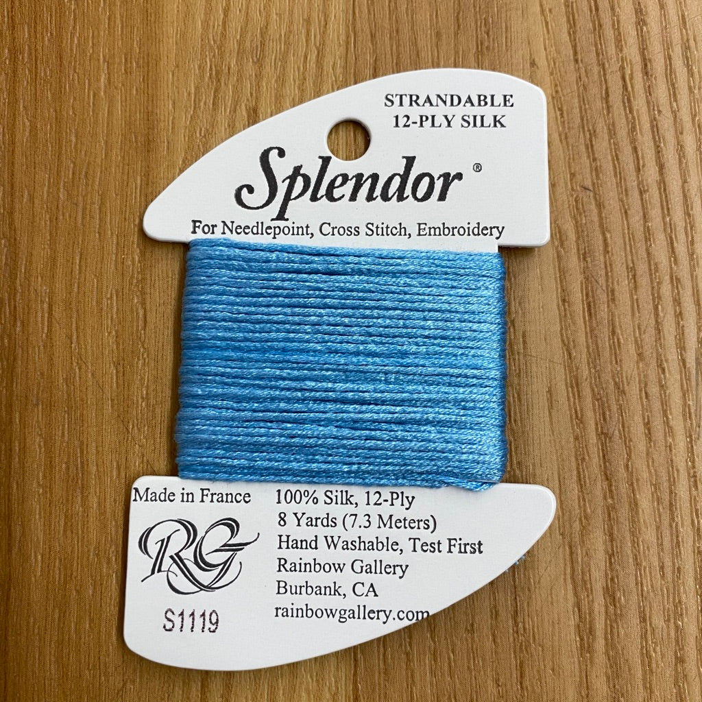 Splendor S1119 Lightest Electric Blue - KC Needlepoint