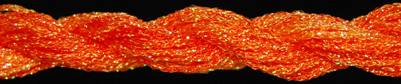 ThreadworX #12 Overdyed Metallic Orange Swirl - KC Needlepoint