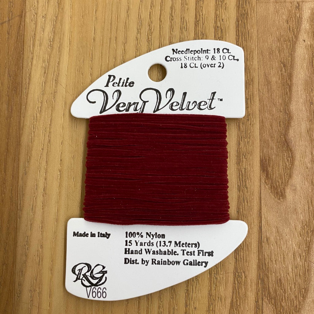 Petite Very Velvet V666 Ruby - KC Needlepoint