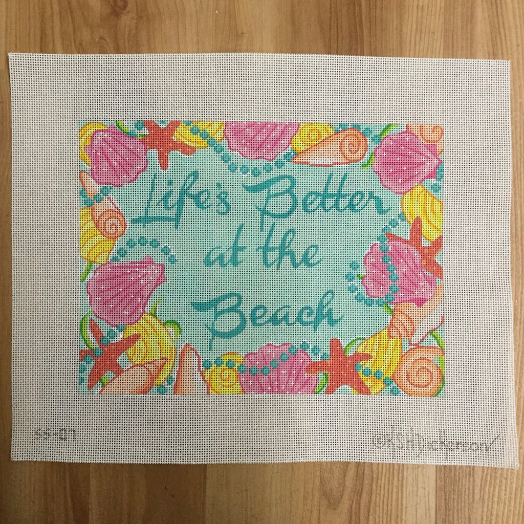 Life's Better at the Beach Canvas - KC Needlepoint