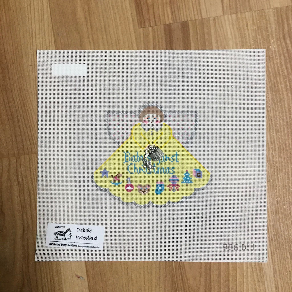 Baby's 1st Christmas Angel Canvas - KC Needlepoint