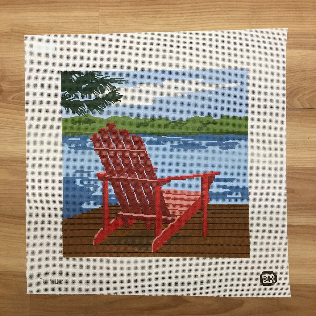 Adirondack Chair Needlepoint Canvas - KC Needlepoint