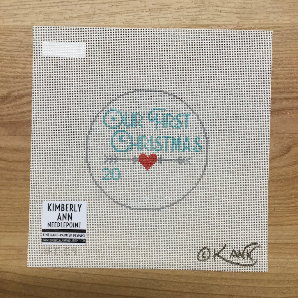 Our First Christmas Canvas - KC Needlepoint
