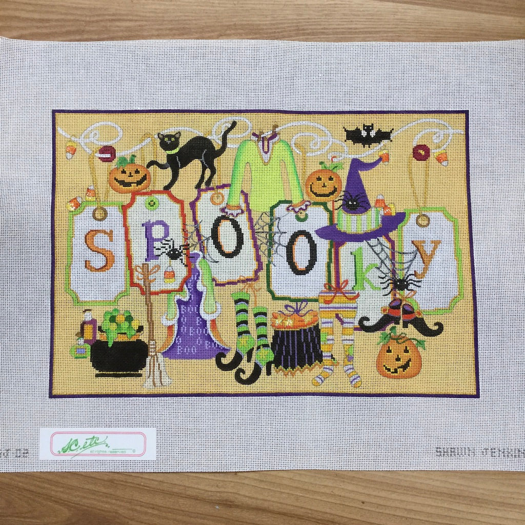 Spooky Needlepoint Canvas - KC Needlepoint