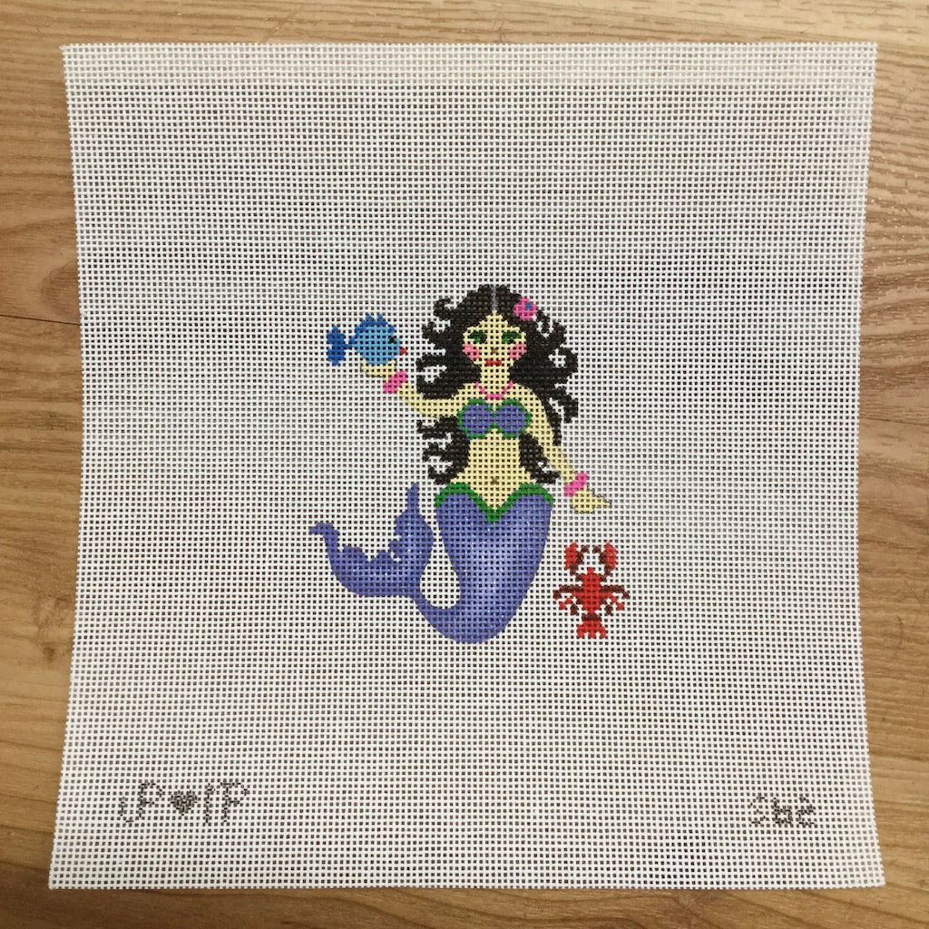 Mermaid Needlepoint Canvas KC Needlepoint