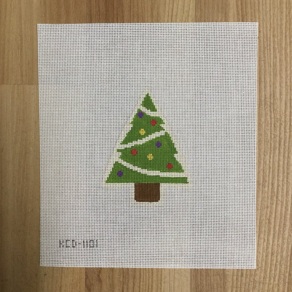 Tree with Ornaments - KC Needlepoint