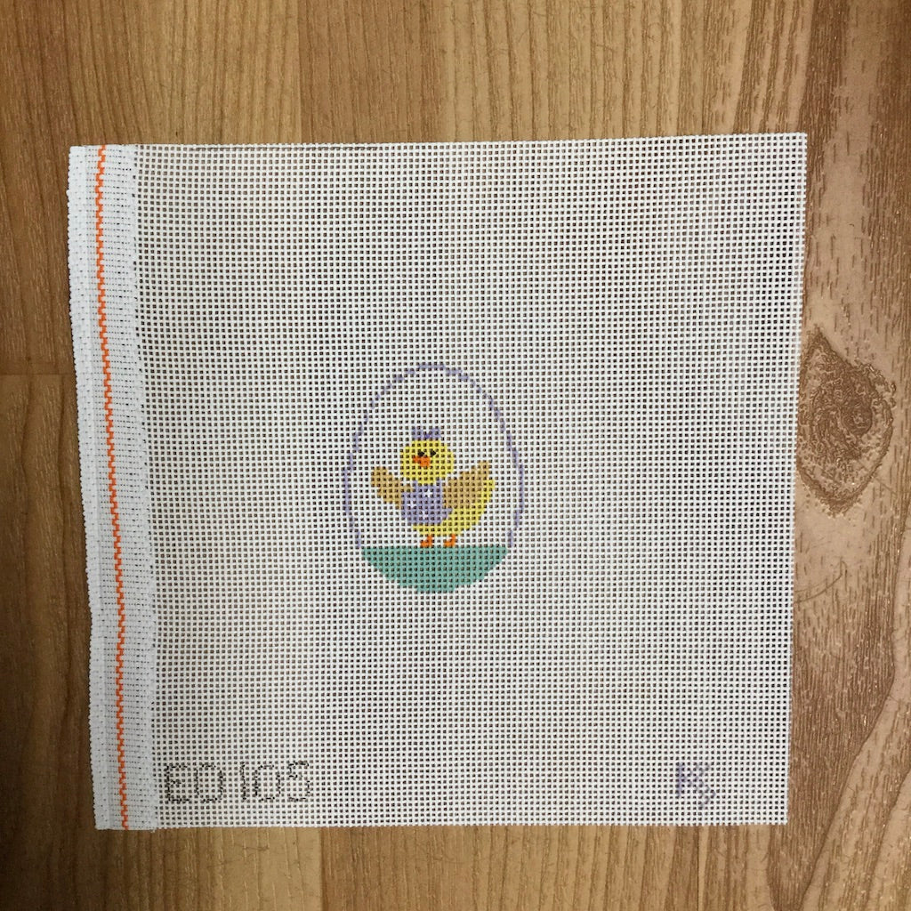 Chick Mini Egg Canvas - KC Needlepoint