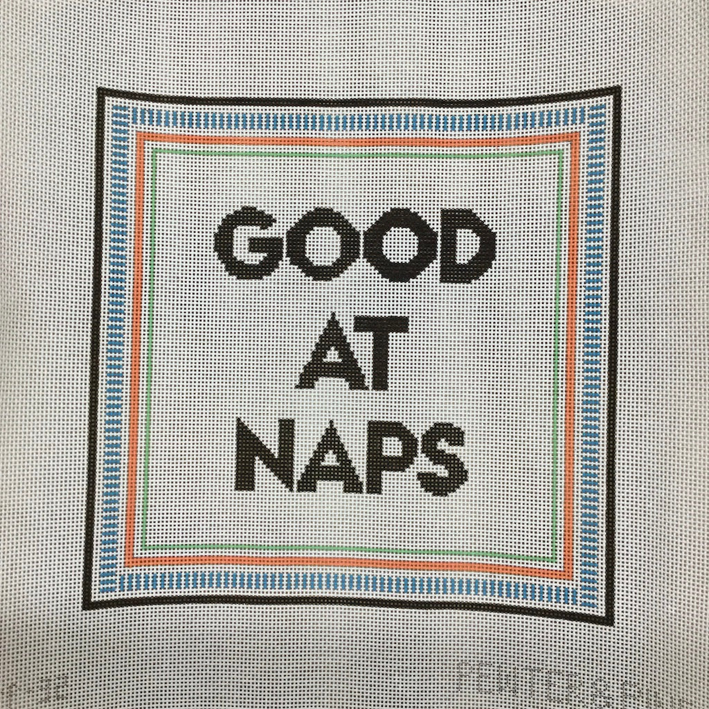 Good at Naps Canvas - KC Needlepoint
