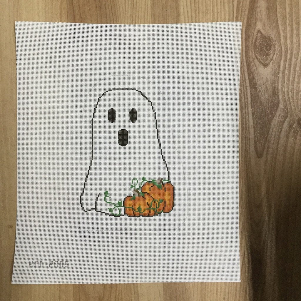 Sally the Patchwork Ghost - KC Needlepoint