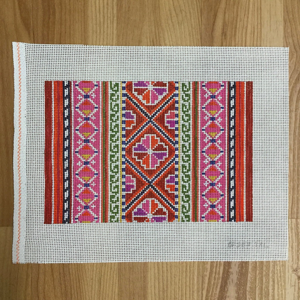 The Hmong Clutch Canvas - KC Needlepoint