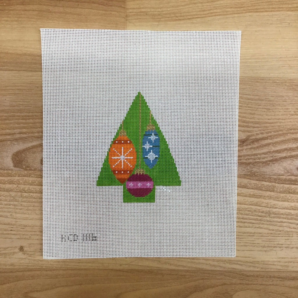 Tree with Baubles - KC Needlepoint