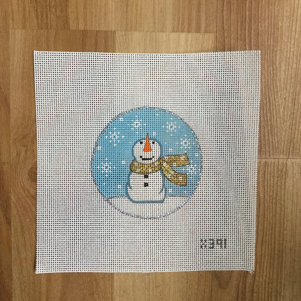 Things Looking Up Snowman Canvas - KC Needlepoint