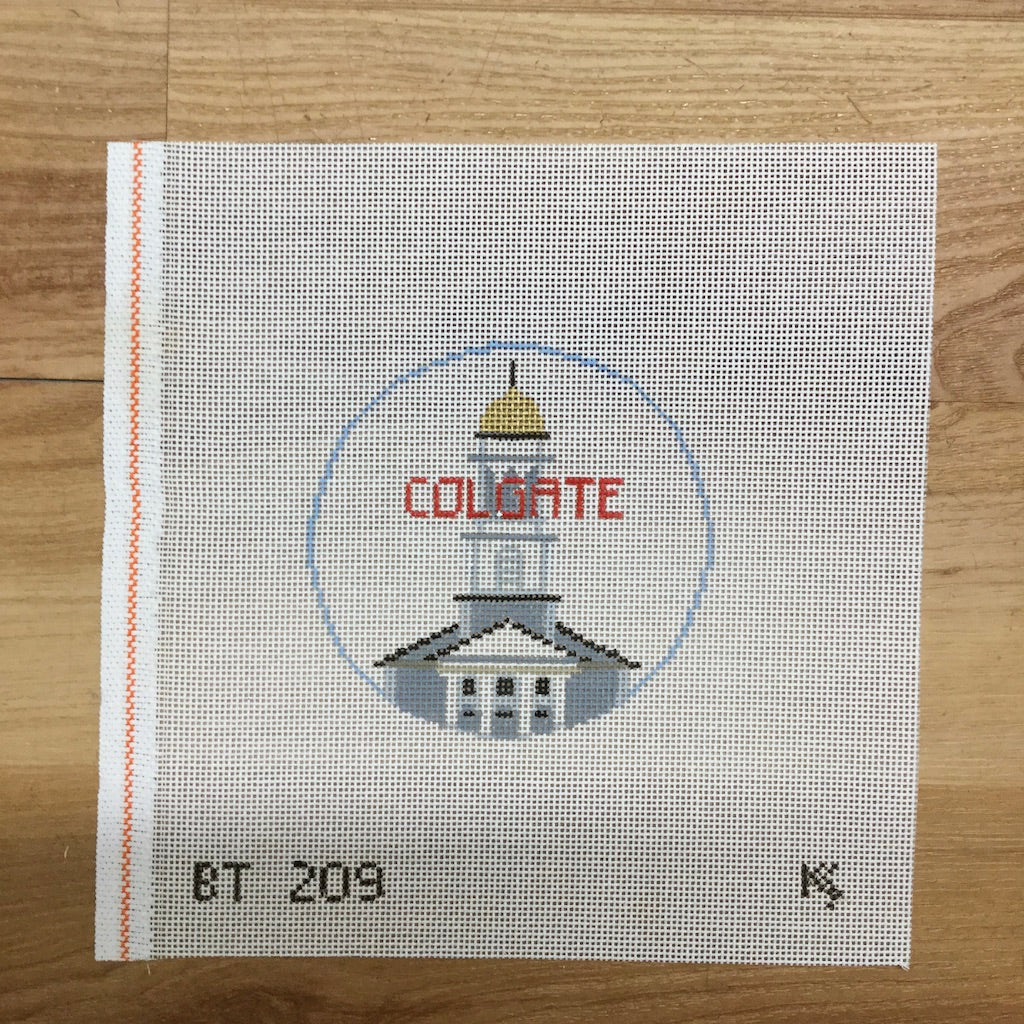 Colgate University Round Canvas - KC Needlepoint