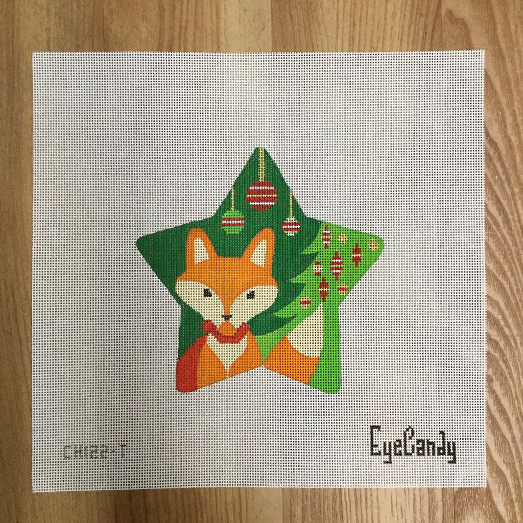 Fox Star Canvas - KC Needlepoint