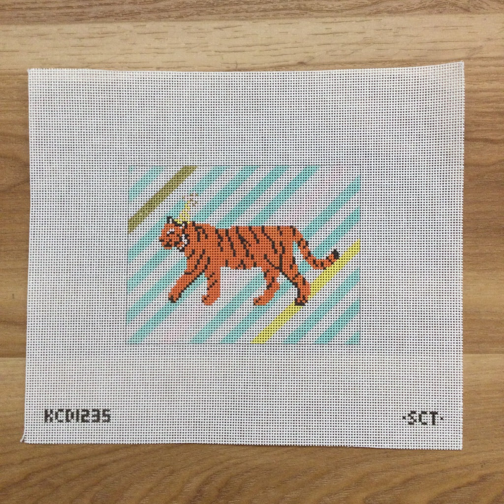 Party Tiger Canvas - KC Needlepoint