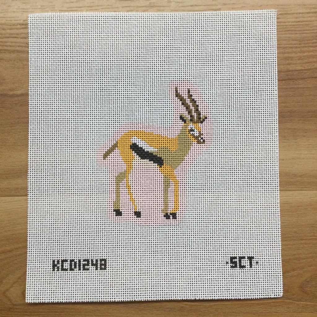 Antelope Ornament Canvas - KC Needlepoint