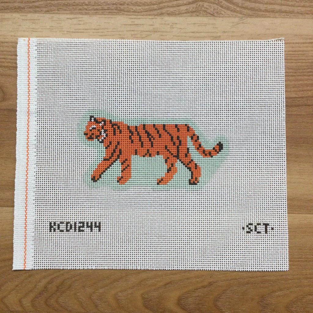 Tiger Ornament Canvas - KC Needlepoint