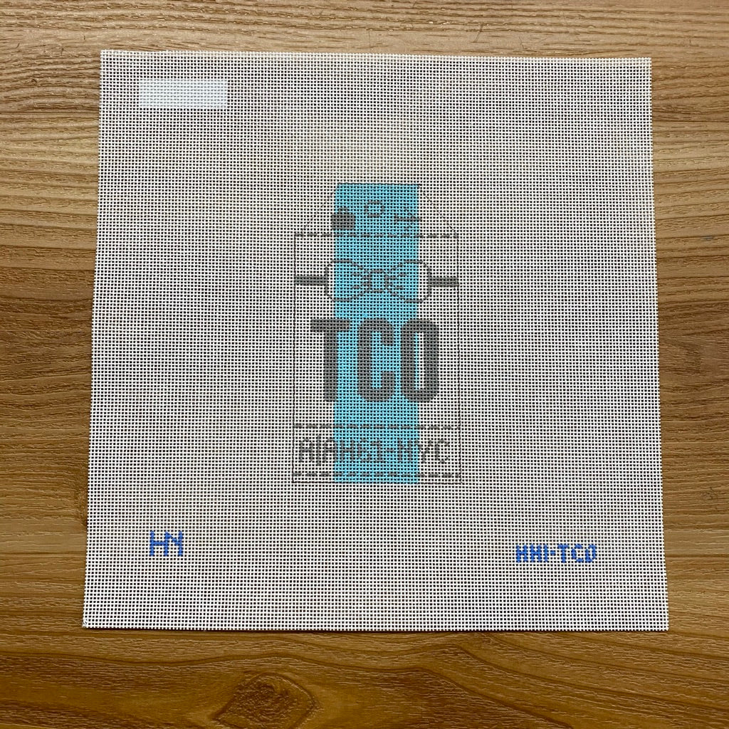 TCO Travel Tag Canvas - needlepoint