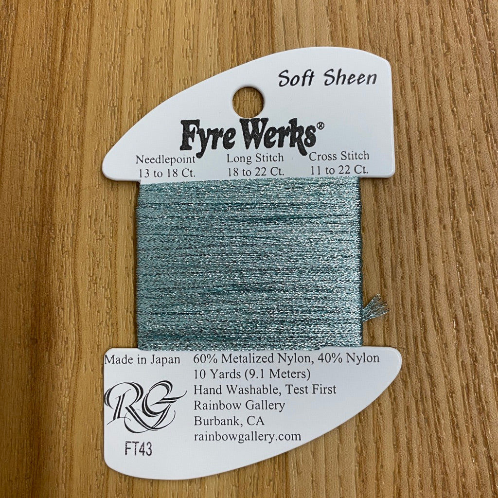 Fyre Werks Soft Sheen FT43 Lite Aqua - needlepoint