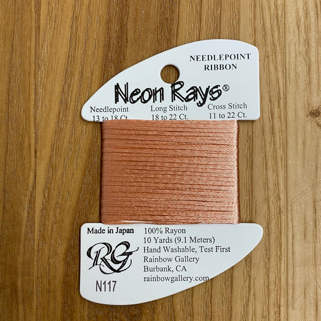 Neon Rays N117 Medium Peach - KC Needlepoint