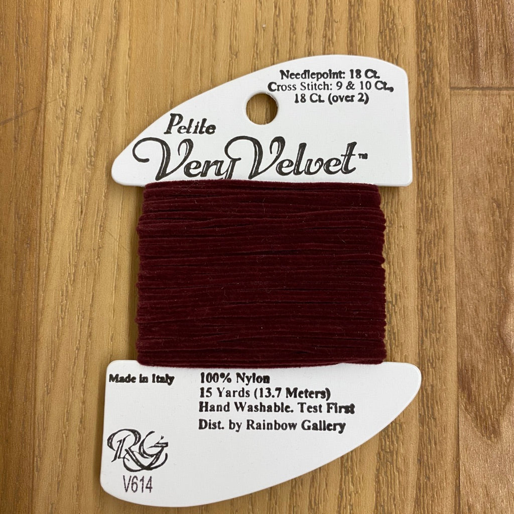 Petite Very Velvet V614 Garnet - KC Needlepoint