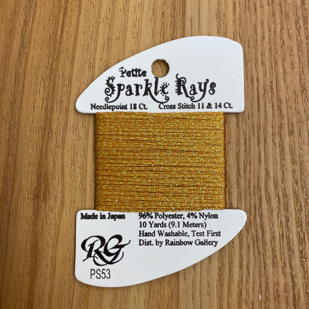 Petite Sparkle Rays PS53 Dark Marigold - needlepoint