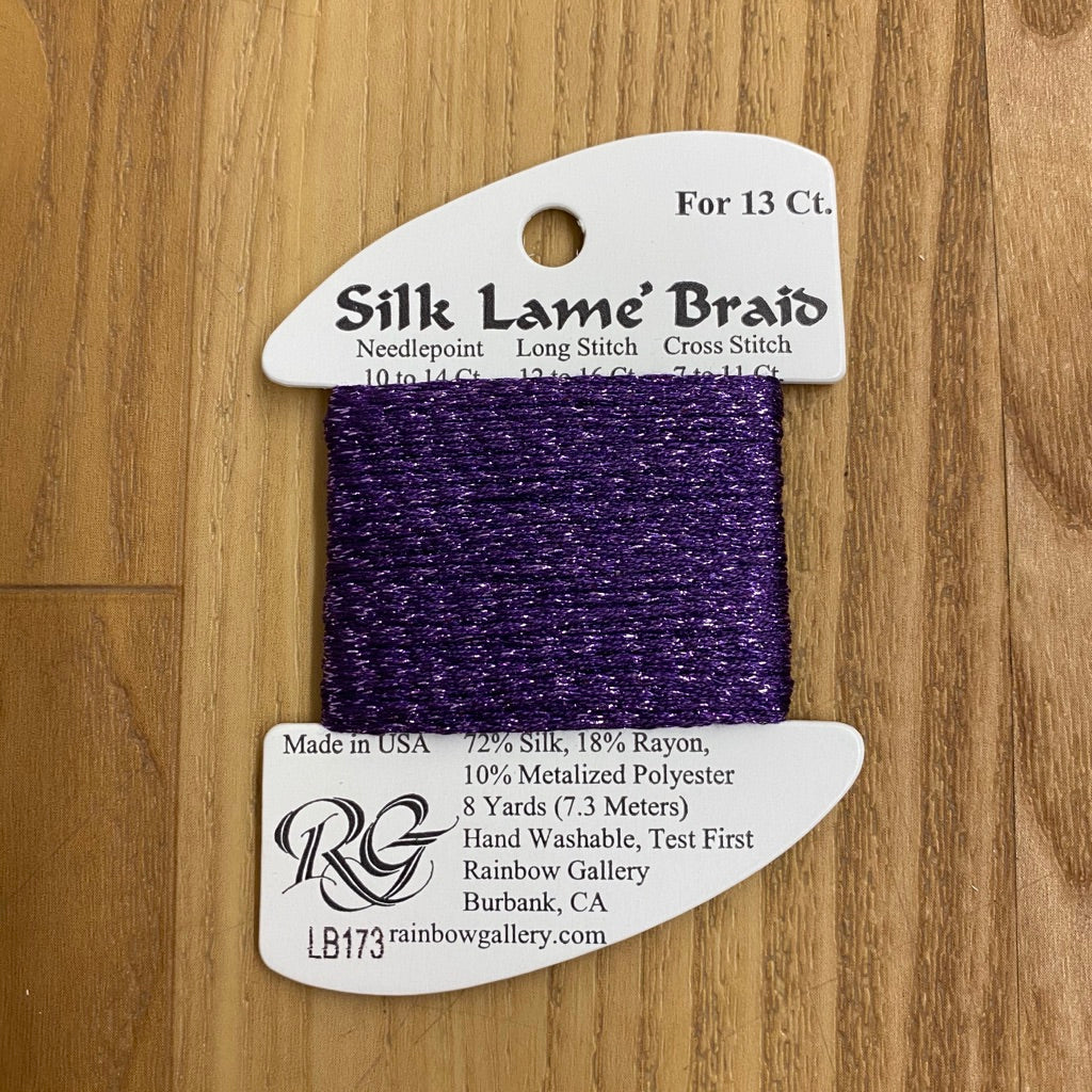 Silk Lamé Braid LB173 Pansy - KC Needlepoint