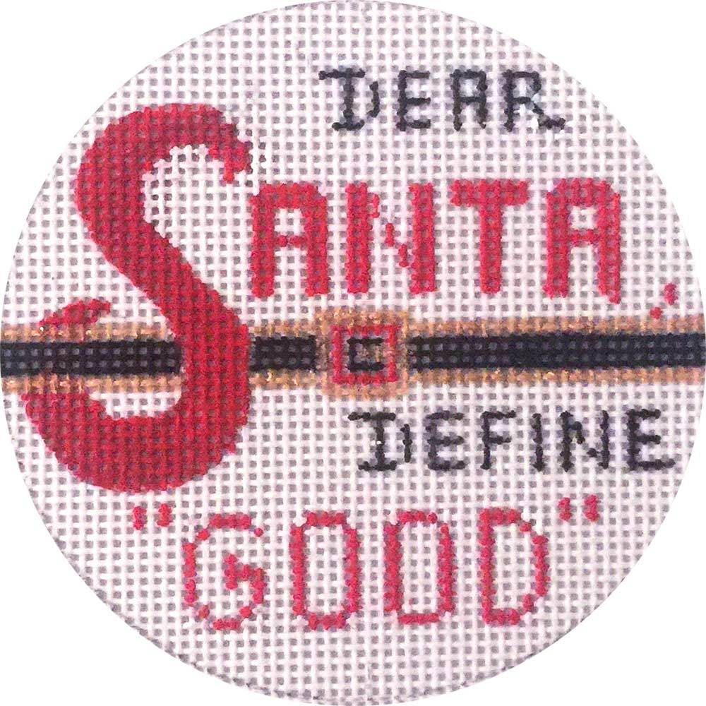 Dear Santa Ornament Canvas - KC Needlepoint