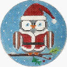 Santa Owl Canvas - KC Needlepoint
