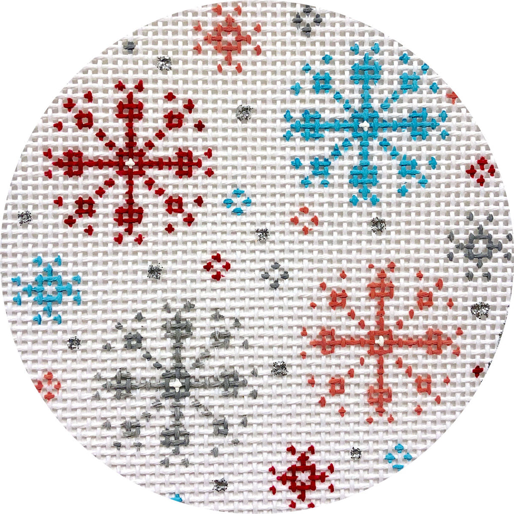 Snowflakes Canvas - KC Needlepoint