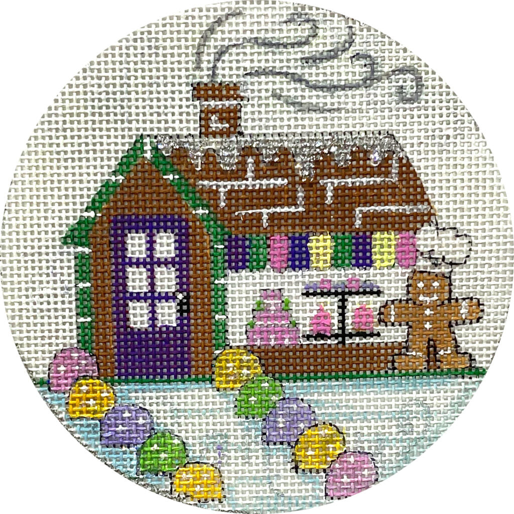 Gingerbread Chef House Canvas - KC Needlepoint