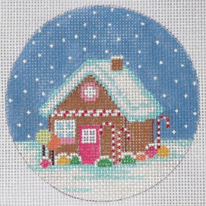 Gingerbread House Canvas - KC Needlepoint